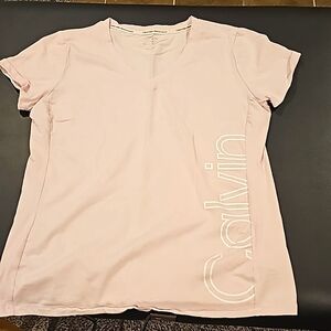 Ladies Pink Calvin Klein T-shirt